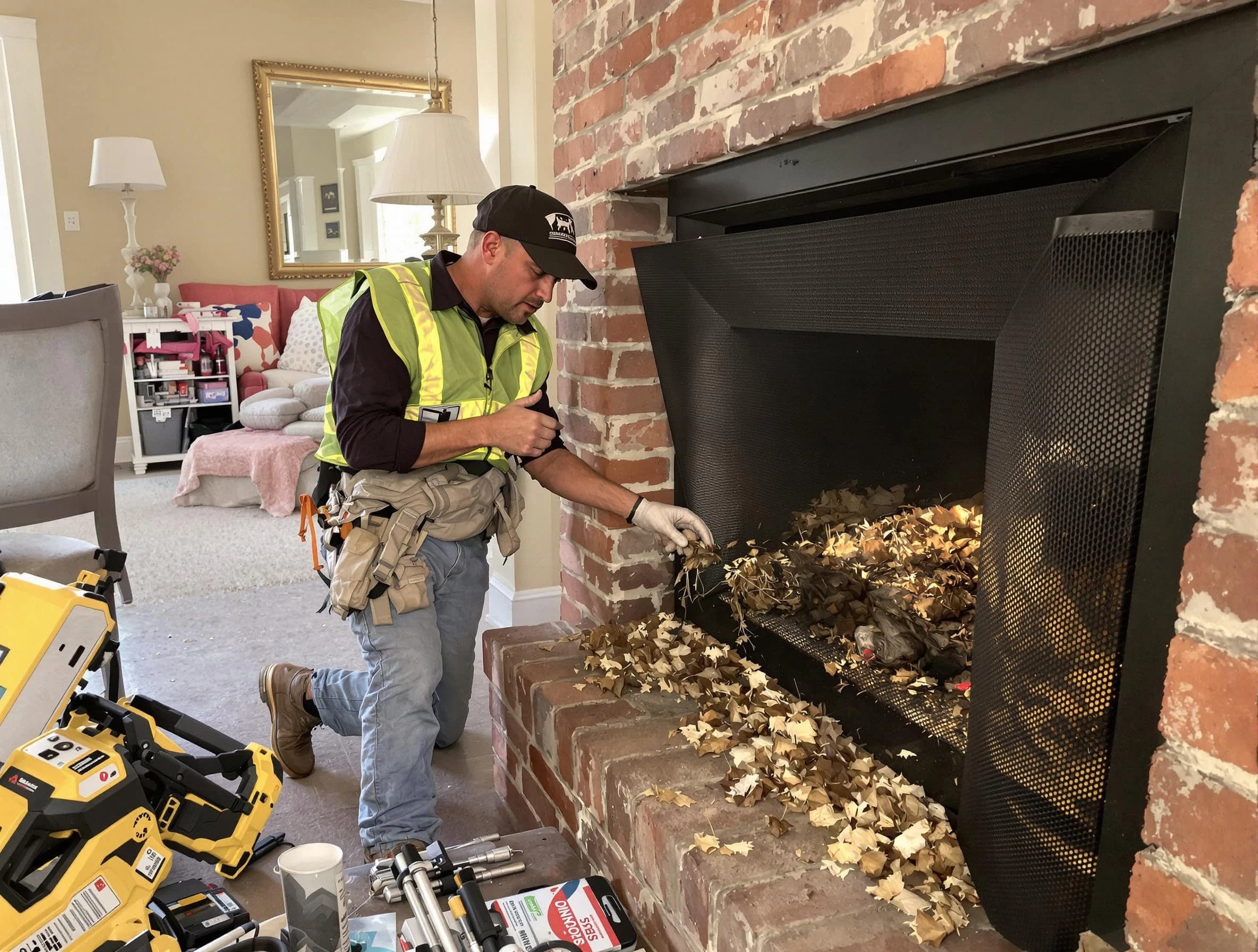 Safe screening installation by Pleasantville Chimney Sweep in Pleasantville, NJ