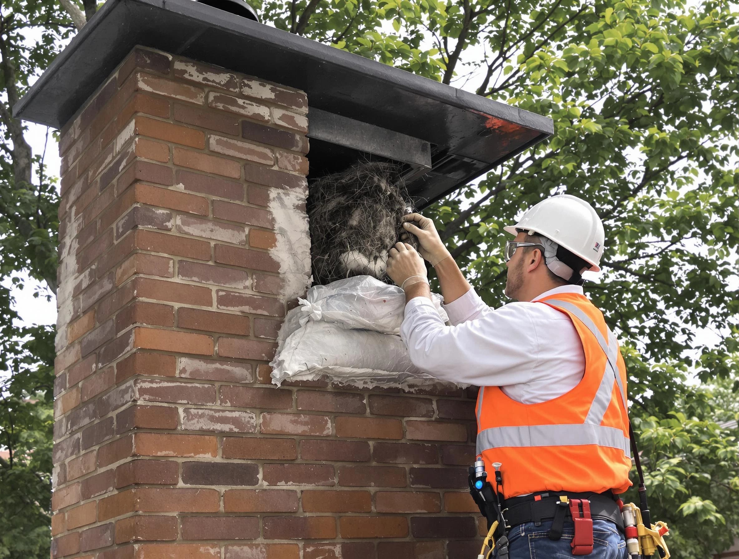 Humane removal of debris and animals by Pleasantville Chimney Sweep in Pleasantville, NJ