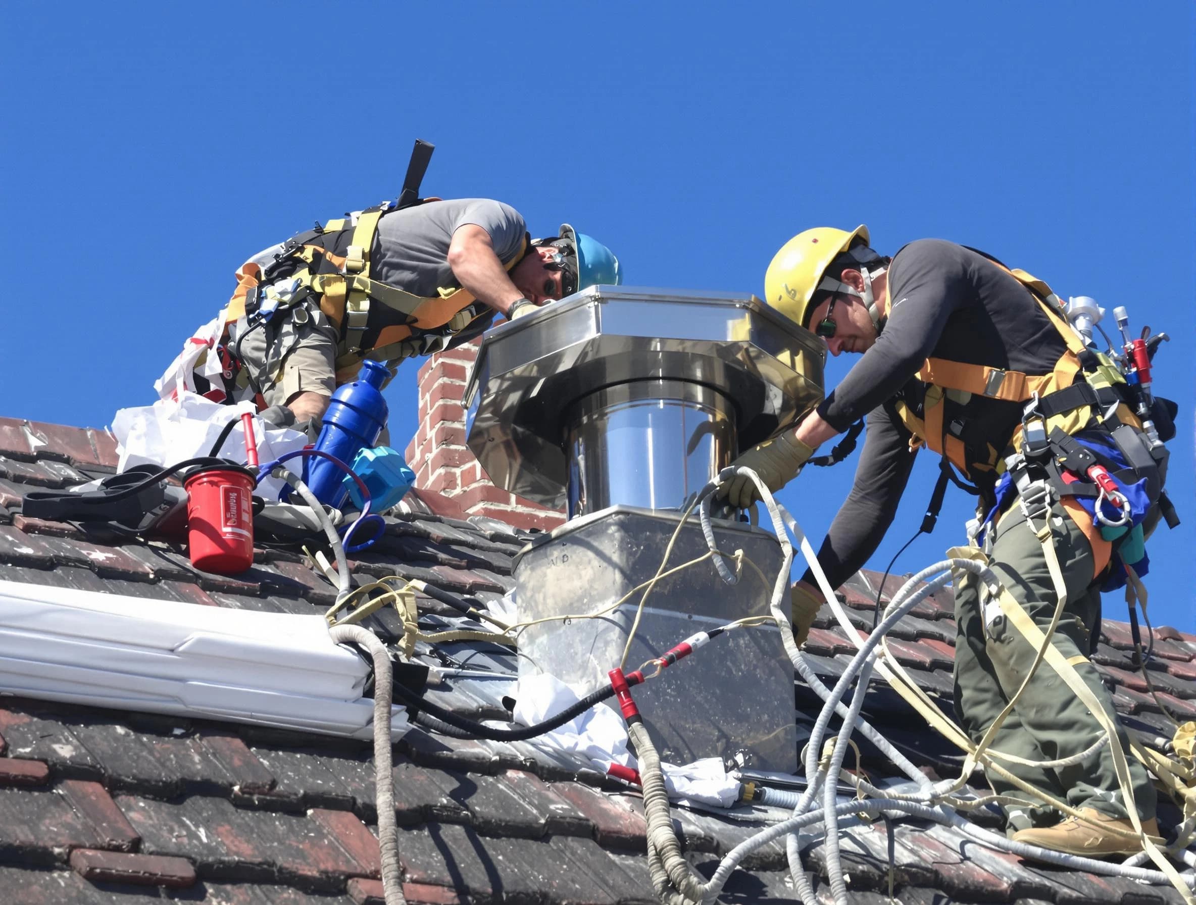 Protective chimney cap installed by Pleasantville Chimney Sweep in Pleasantville, NJ