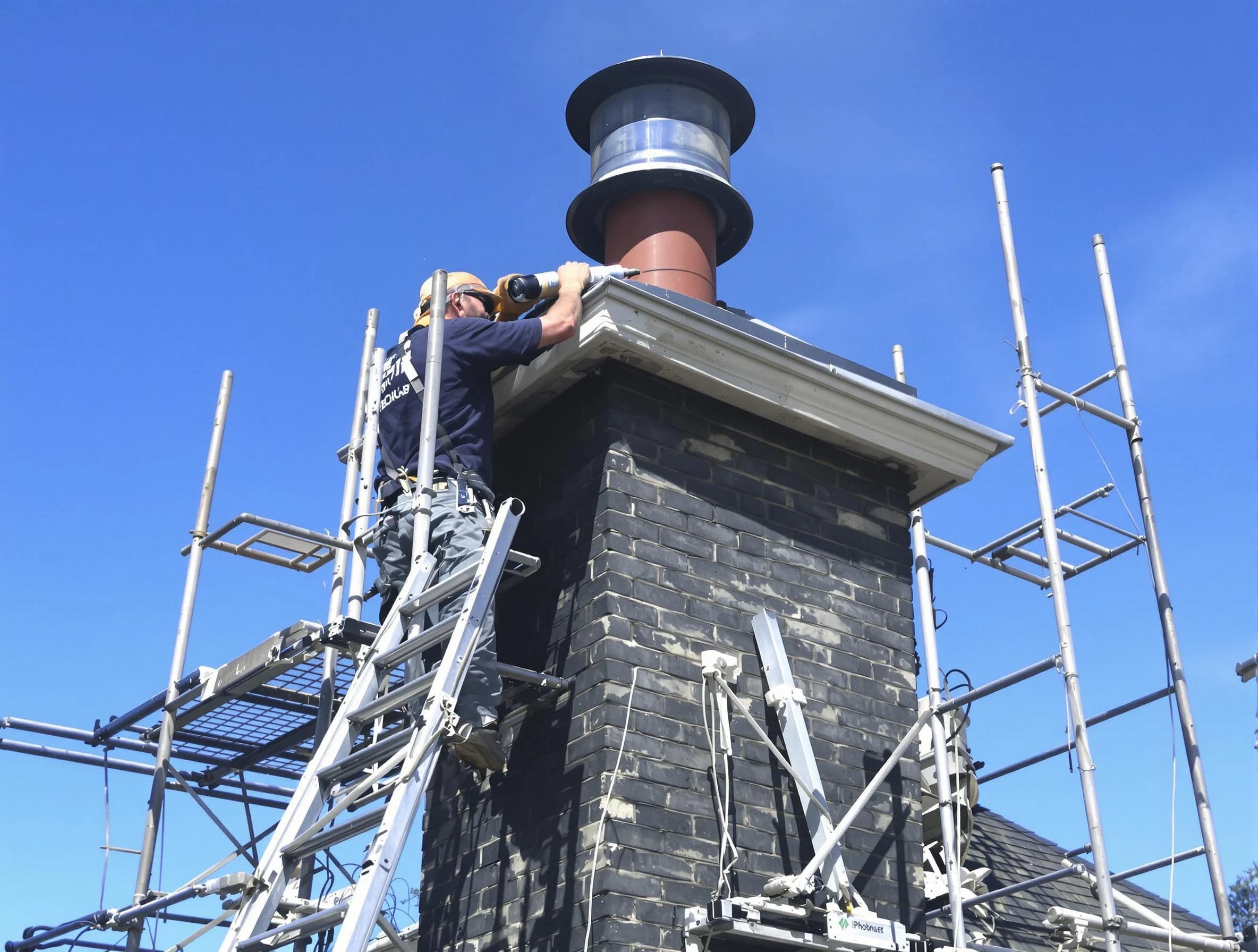 Sturdy chimney crown finished by Pleasantville Chimney Sweep in Pleasantville, NJ