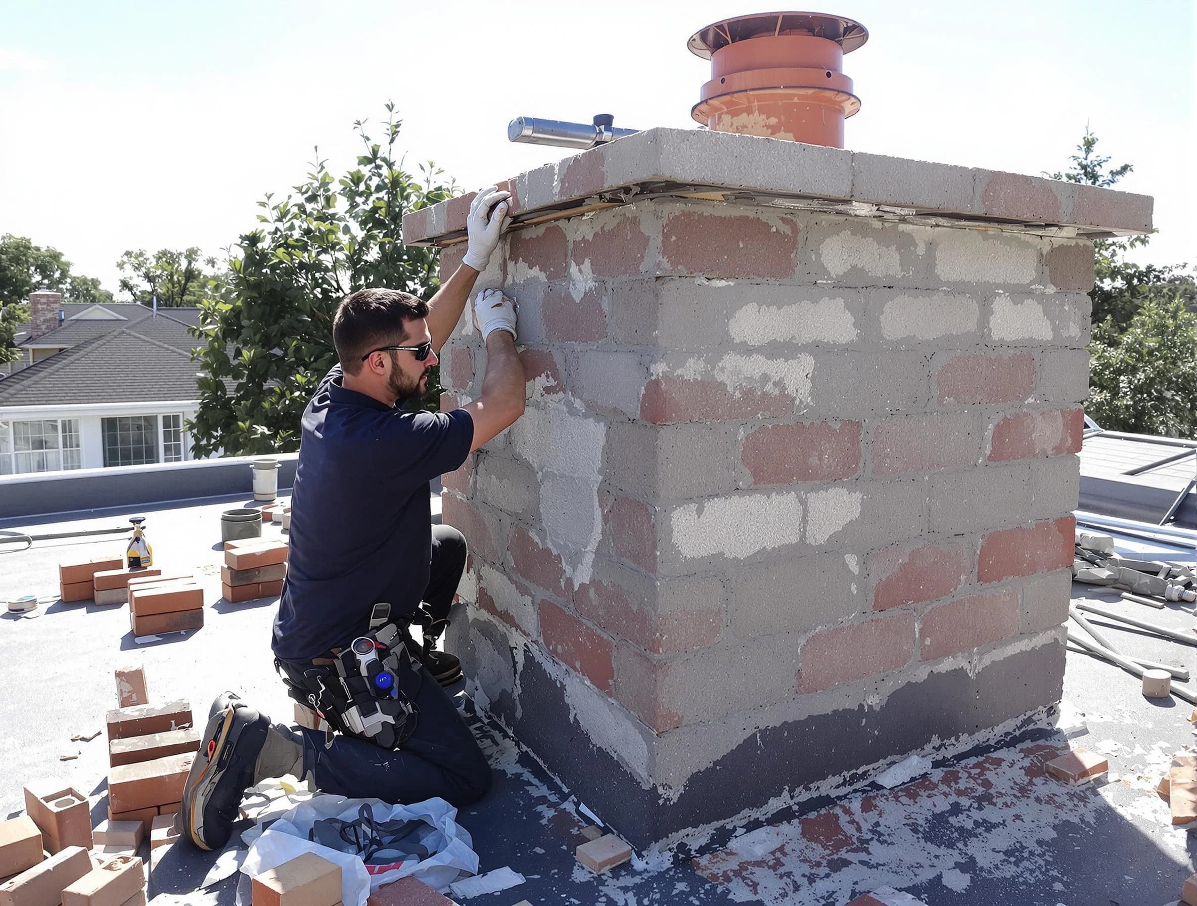 Advanced chimney repair process by Pleasantville Chimney Sweep in Pleasantville, NJ