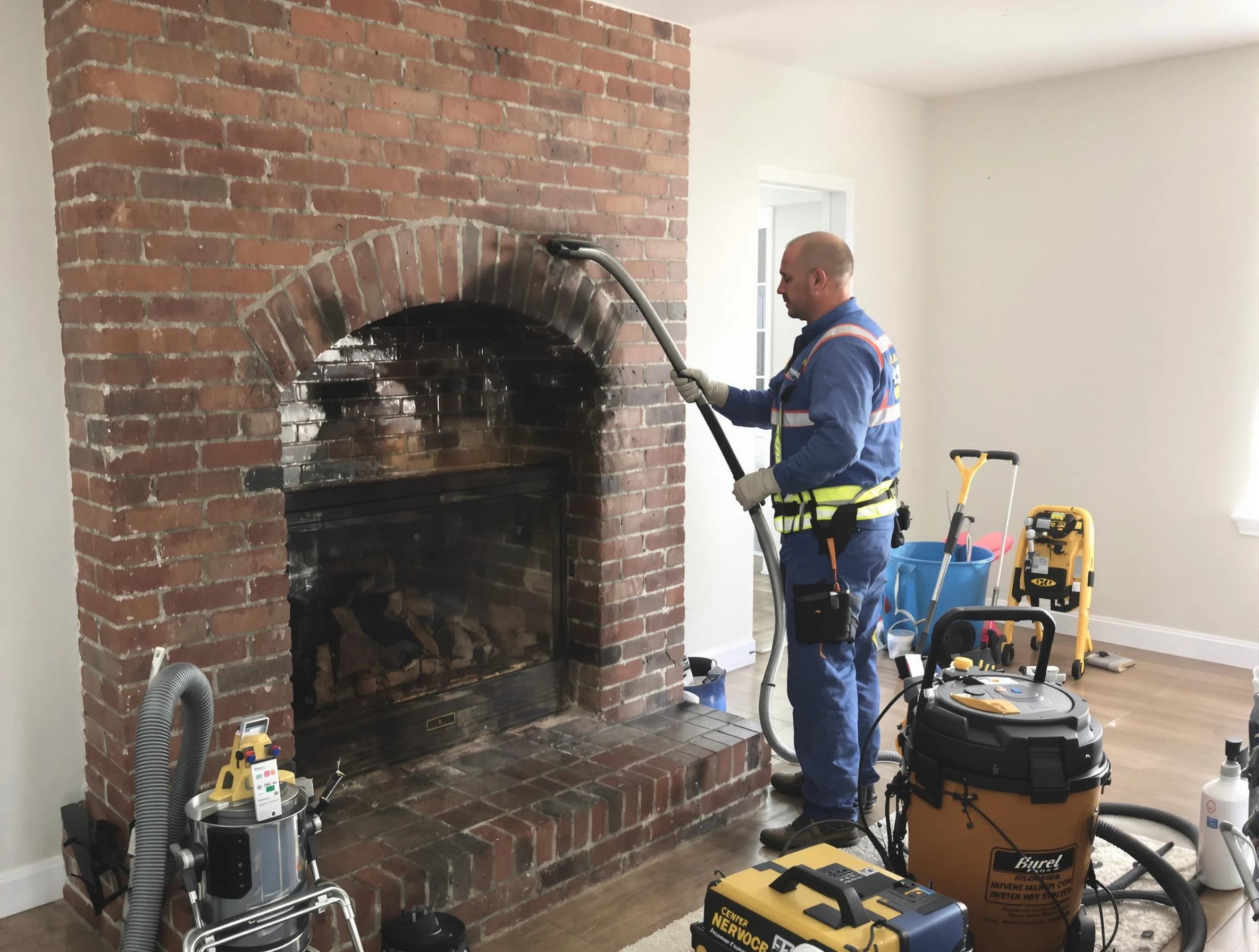 Pleasantville Chimney Sweep expert performing detailed chimney sweep in Pleasantville, NJ