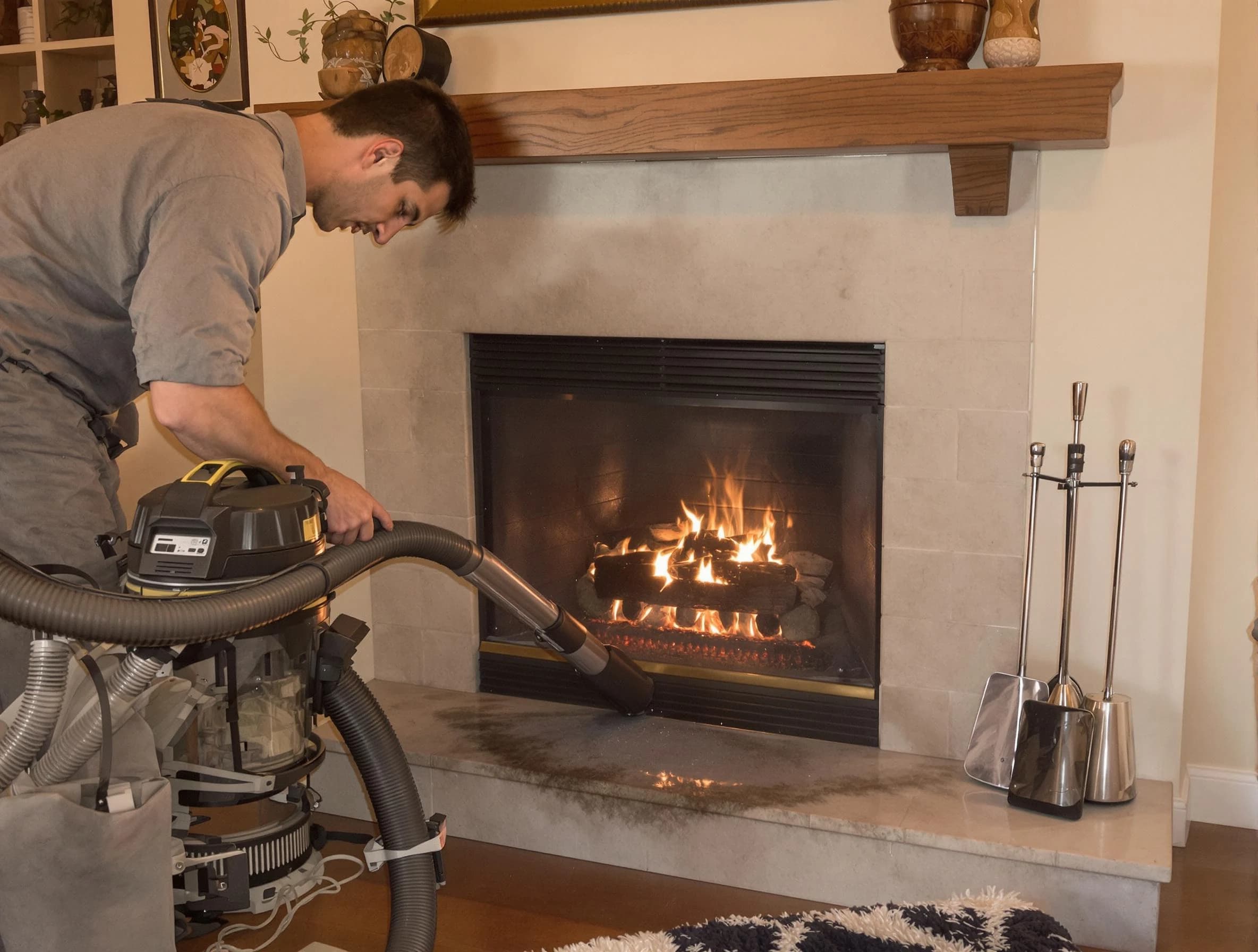 Routine fireplace upkeep by Pleasantville Chimney Sweep in Pleasantville, NJ