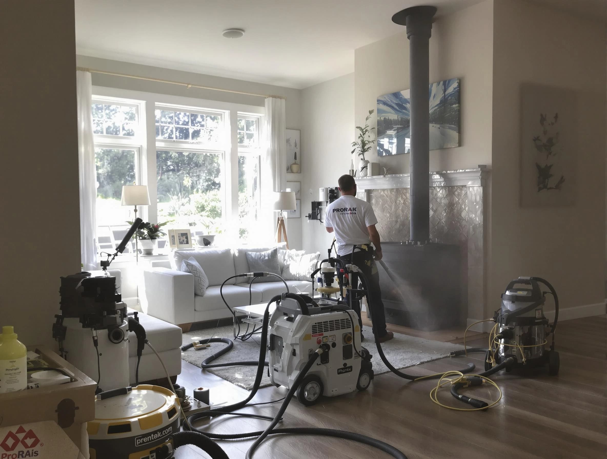 Soot removal service by Pleasantville Chimney Sweep for a fireplace in Pleasantville, NJ