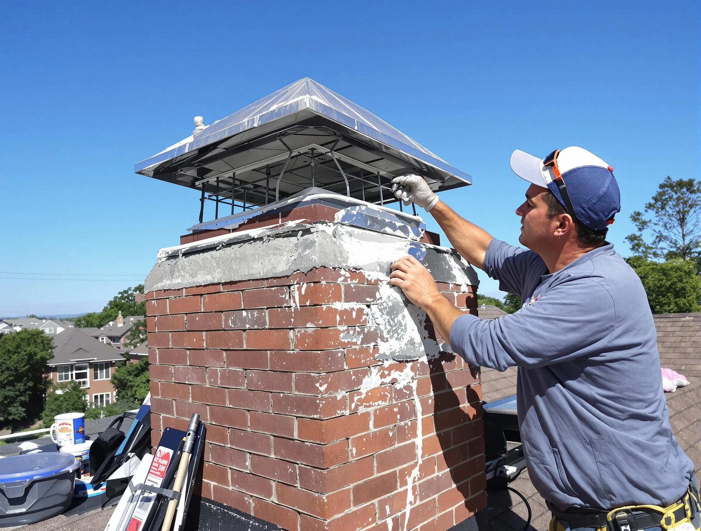 Chimney Crown Services in Pleasantville